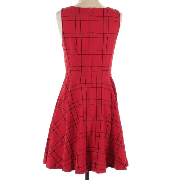 ELLE "Lady in RED" Dress - Fit & Flare fit - full skirt, sleeveless - Sz 12 - Picture 2 of 5